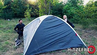 AMY DOUXXX: HAPPY CAMPER! I FUCKED her shaved pussy in the FOREST - Hitzefrei