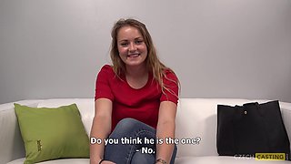 Czech appetizing babe Tereza porn Casting