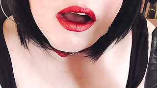 I Want To Deepthroat On Cock With My Lungs Filled With Smoke! - Tina Snua Smokes A Cork Tipped Cigarette In Gloves & Tits Out