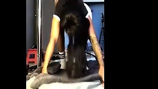 Hot Black Maid Does Some Webcam Black and Ebony