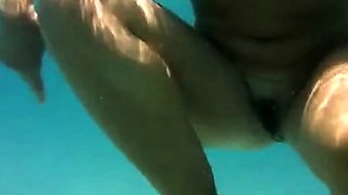 Serbian Cougar Gets Oiled Up