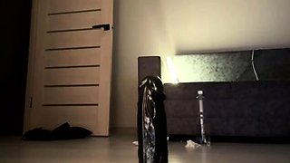 Stacked brunette goes solo toys and masturbation