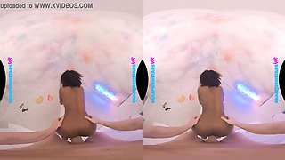 Real Pornstars VR - Ebony beauty, Nicole Kitt, sure knows how to twerk on a thick, big cock!