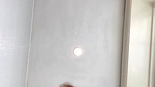 Huge Piss in Public Toilets From Rachel Wriggler, the Blue Eyed Beauty with Big Retro Bush