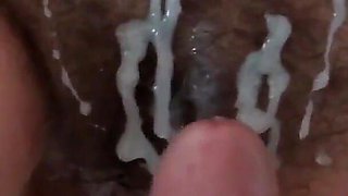 Stepbrother Licks My Hairy Pussy and Cums in My Pussy, Big Cock and Full Cum