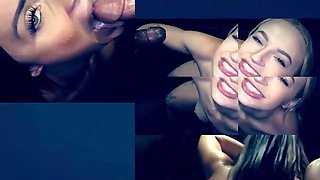 GloryholeSecrets - Stunningly Hot Busty Inked Brunette Loves Sucking Cock