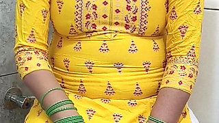 Indian Hot Step Mother Fucked Step Son Dirty in Washroom in Hindi Audio