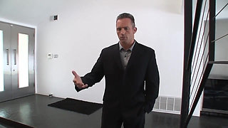 Hot brunette maid with stunning ass banged by her boss