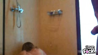 Granny Cum when he Fucked her Hard in Sh