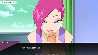 Fairy Fixer JuiceShooters - Winx Part 33 fuck Stella in the shower and handjob Tecna by LoveSkySan69