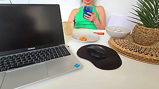 I've Had Breakfast with My Stepdad and He Caught Me Masturbating Under the Table!