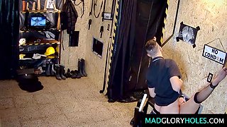 Horny girl Blonde Angel comes for a wild refreshing gloryhole experience
