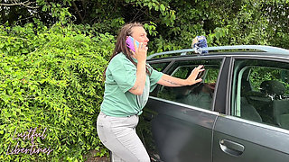 Car Park Public Pee Desperation - Omorashi
