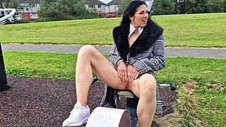 Outdoors Naked and Pissing