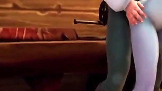 Elf Fucks Night Elf with a Blindfold in the Kitchen - Warcraft Porn Parody