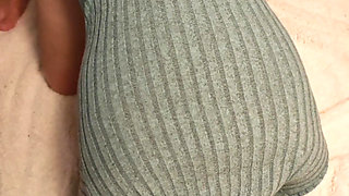 Petite naughty submissive shows her ass