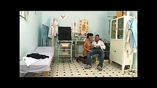 Beautiful Young Latina Fucked and Cummed in Mouth by Gynecologist's Huge Cock