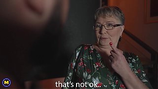 Granny Neighbour Voyeur - Grandma Petra Is Getting A Surprise Visit - MatureNl