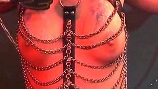 Superb Dark-haired German Babe Fucked in BDSM Orgy