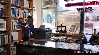 Carmen Caliente's Fiery Bondage in Library Lust