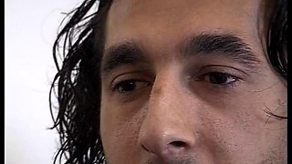 Long hair brunette rides a nice solid italian cock