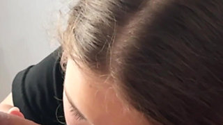 18 Year Old Slut Perfectly Sucks Cock