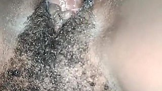 Fucking Sexy Petite Ebony Chic with Hairy Pussy