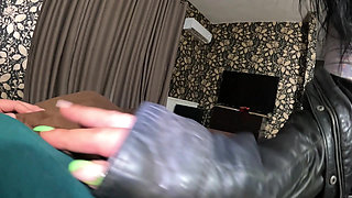 Nymphomaniac Step-mom Wants Cum Her Leather Clothes 282