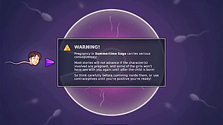 Summertime saga: Stepbrother creampies his stepsister's pussy ep 145