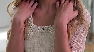Beautiful young russian Minerva enjoys facials after sex