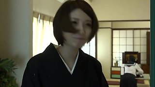 Japanese Widow Deep Kissing Daughter