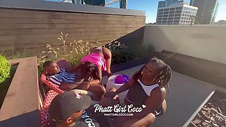 Lewd black BBWs emotional adult video