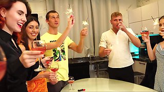 Russian orgy New Yers Eve party