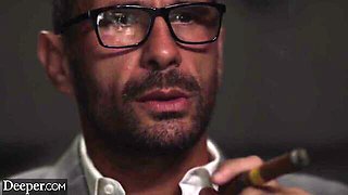 Good glamorous model Aila Donovan swallows two cumshots