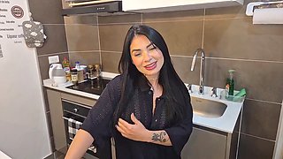 Biggest cock, cum swallowing, saber