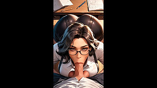 Strict Teacher Takes Her Student After Class