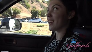Public sex in car with Daydream Daisy Bj and fucking on a beach day by ATK Girlfriends: Porn