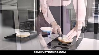 Stepbrother pranks Bunny Colby and crams her with hot jizz