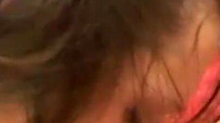 Brunette with small tits gets fucked hard