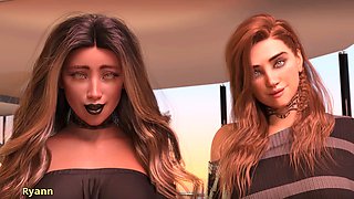 Ebony black, hooter-sling, 3d animated