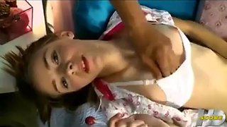 Innocent babe enjoys a large dick: Blowjob, Cowgirl  Missonary Porn