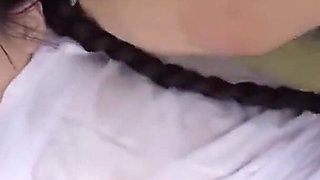 Slick Outdoor Tease with a Pink Tipped F Cup Beauty Soaked in Oil Part 2