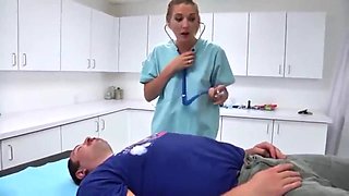 White Nurse: Big Tits, Big Ass  Blowjob Porn
