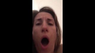 Blonde MILF Wife Sucks Dick & Rides Hard Until Huge Orgasm - Amateur POV