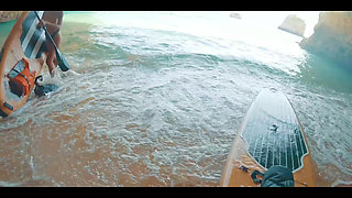 Ever Saw a Girl Fucking a Stand-up-paddle-board in the Ocean?