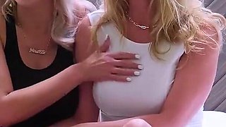 Nina Elle and Rachael Cavalli Have Steamy Girl Girl Session