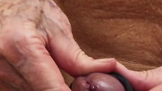 Blonde Granny Romana Cum in Mouth POV Interracial BBC Blowjob
