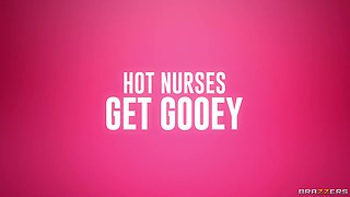 Hot Nurses Get Gooey With Rion King, Jessica Starling, Jasmine Wilde, Jazlyn Ray - Brazzers