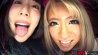 Risa and Yua Nanami Humiliate You with Saliva-drenched Tongues and Smoky Breath. a Filthy POV Punishment Dripping with Spit