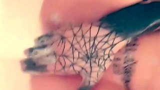 Busty girlfriend in pussy close up masturbation